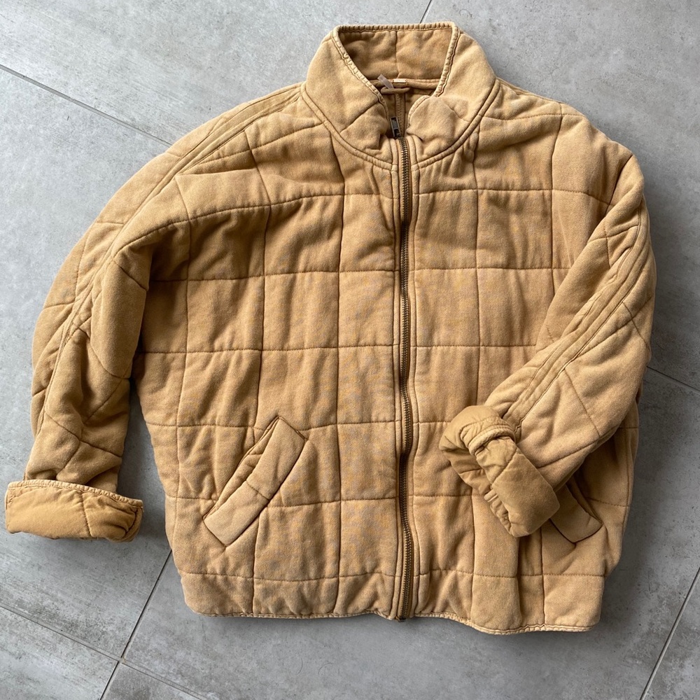 New Free People Dolman Quilted Knit Jacket